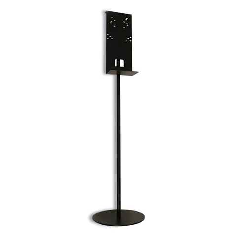 Hand Sanitizer Stand, 12" Dia X 48" H, Black