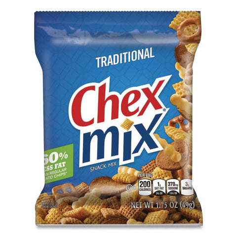 Traditional Snack Mix, 1.75 Oz Snack Pack, 60 Packs/carton