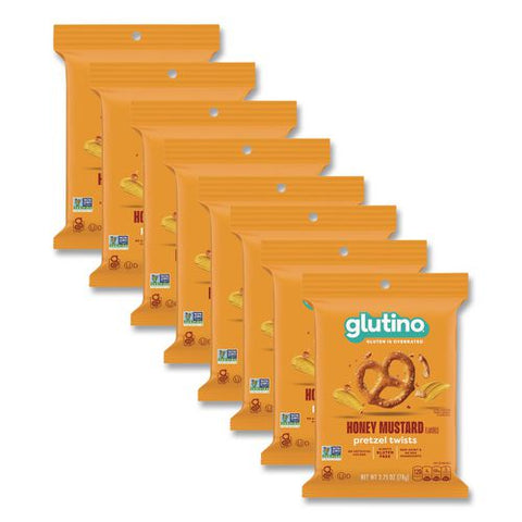 Gluten Free Honey Mustard Pretzel Twists. 2.75 Oz Bag, 8/carton