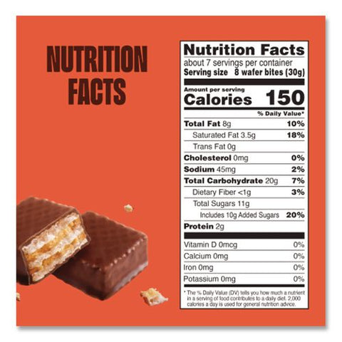 Gluten Free Chocolate Peanut Butter Wafer Bites, 7 Oz Bag