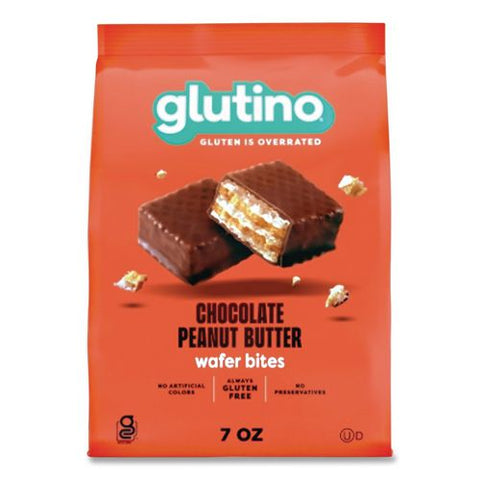 Gluten Free Chocolate Peanut Butter Wafer Bites, 7 Oz Bag