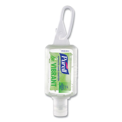 Advanced Hand Sanitizer Gel Infused With Essential Oils, 1 Oz Flip Cap Bottle With Display Bowl, Assorted Scents, 25/carton