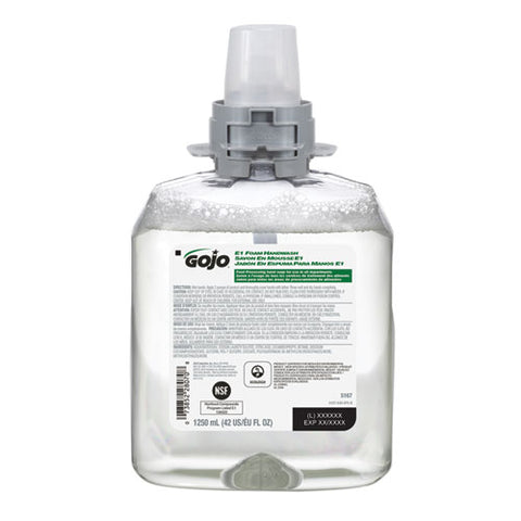 E1 Foam Handwash Refill, Fragrance-free, 1,250 Ml, 4/carton