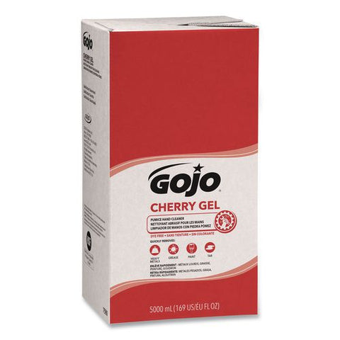 Cherry Gel Pumice Hand Cleaner Refill, Cherry Scent, 5,000 Ml, 2/carton