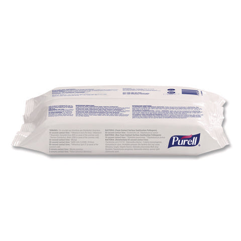 Foodservice Surface Sanitizing Wipes, 1-ply, 7.4 X 9, Fragrance Free, White, 72 Wipes/resealable Pack