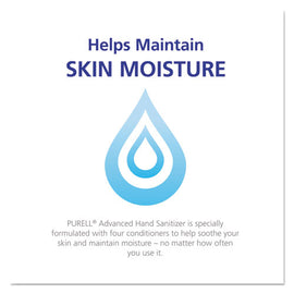 Advanced Hand Sanitizer Soothing Gel, Fresh Scent With Aloe And Vitamin E, 8 Oz Pump Bottle, 24 Carton