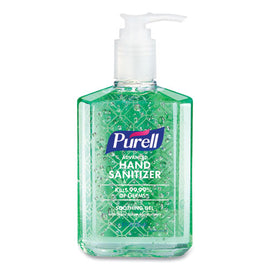Advanced Hand Sanitizer Soothing Gel, 8 Oz Pump Bottle, Fresh Scent, 4/pack