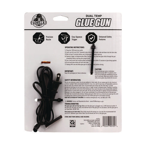 Dual Temp Hot Glue Gun, Orange/black