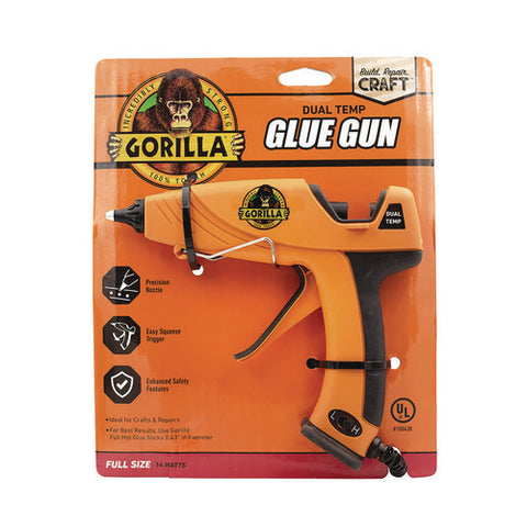 Dual Temp Hot Glue Gun, Orange/black