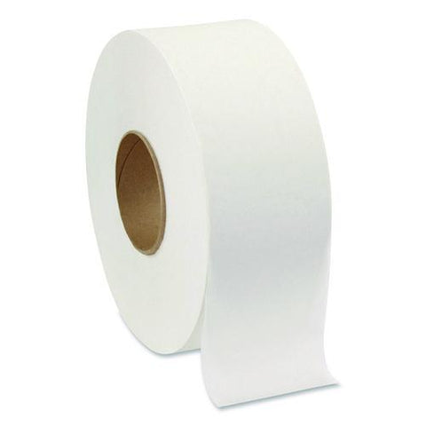 Jumbo Jr. Bath Tissue Roll, Septic Safe, 2-ply, White, 3.5" X 1,000 Ft, 8 Rolls/carton