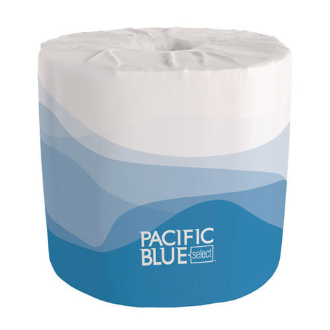 Pacific Blue Select Bathroom Tissue, Septic Safe, 2-ply, White, 550 Sheets/roll, 80 Rolls/carton