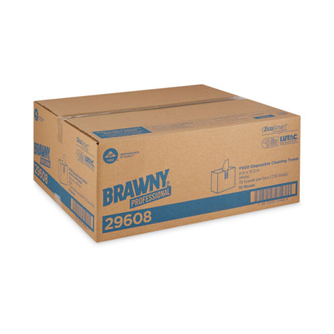 Flax 900 Heavy Duty Cloths, 9 X 16.5, White, 72/box, 10 Box/carton