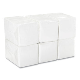 Embossed Beverage Napkins, 1-ply, 9.5 X 9.5, White, 3,000/carton