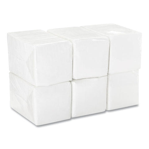 Embossed Beverage Napkins, 1-ply, 9.5 X 9.5, White, 3,000/carton
