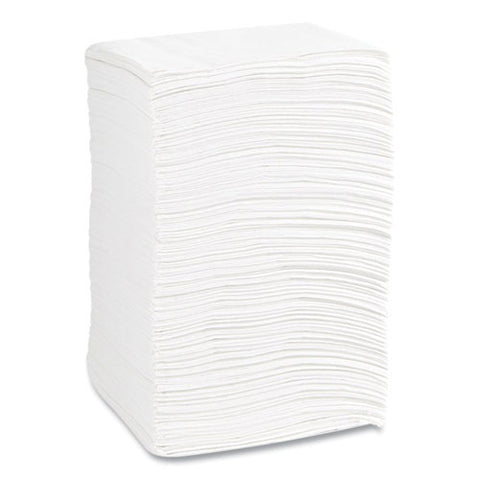 Embossed Beverage Napkins, 1-ply, 9.5 X 9.5, White, 3,000/carton