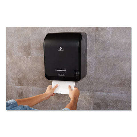 Hardwound Roll Manual Towel Dispenser, 13 X 16.05 X 9, Black