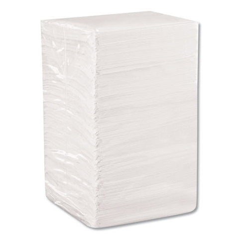 Beverage Napkins, Single-ply, 9 1/2 X 9 1/2, White, 4000/carton