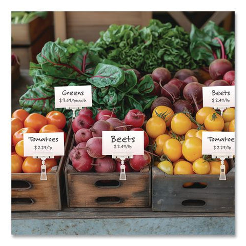 Sign Holder Clips, Clear, 10/pack