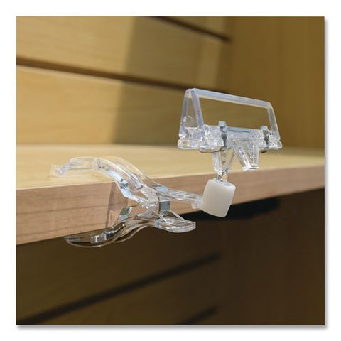 Sign Holder Clips, Clear, 10/pack