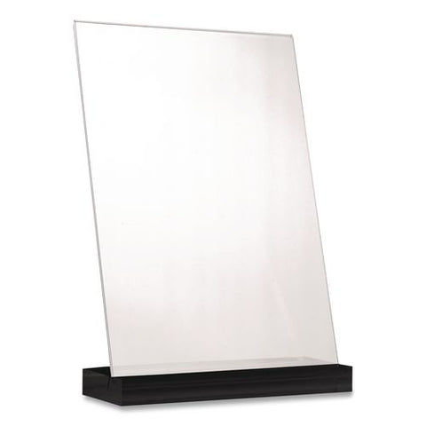 Acrylic Sign Holder With Black Angled Base, 5 X 7 Insert
