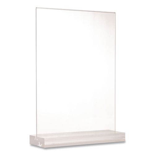 Acrylic Sign Holder With Dual Function Base, 5 X 7 Insert