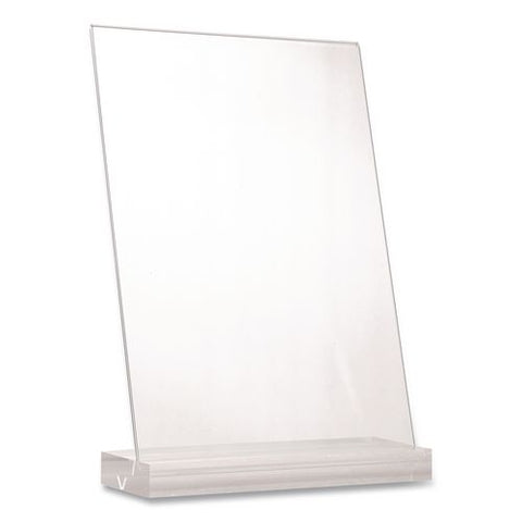 Acrylic Sign Holder With Dual Function Base, 5 X 7 Insert