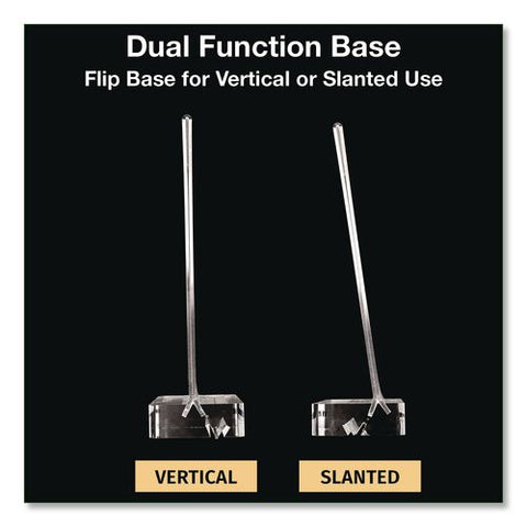 Acrylic Sign Holder With Dual Function Base, 8.5 X 11 Insert
