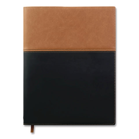 Deluxe Weekly/monthly Planner, 10 X 8, Black/brown Cover, 14-month: Nov 2024 To Dec 2025