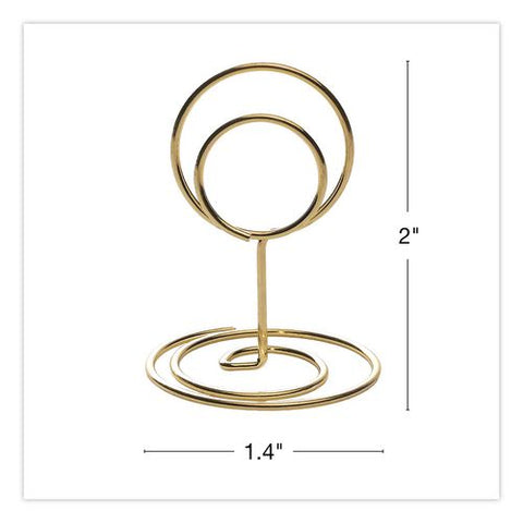 Decorative Wire Card Holders, Gold Frame, 20/pack