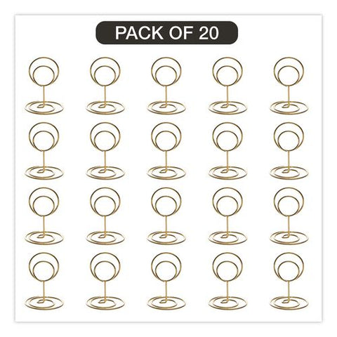 Decorative Wire Card Holders, Gold Frame, 20/pack