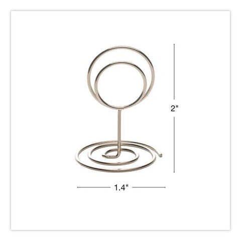 Decorative Wire Card Holders, Silver Frame, 20/pack