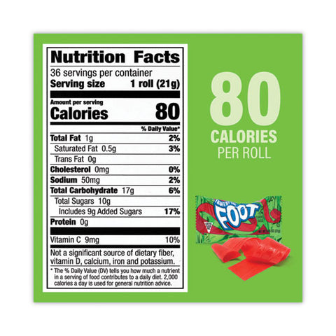 Fruit By The Foot Variety Pack, Assorted Flavors, 0.75 Oz, 36 Pouches/carton