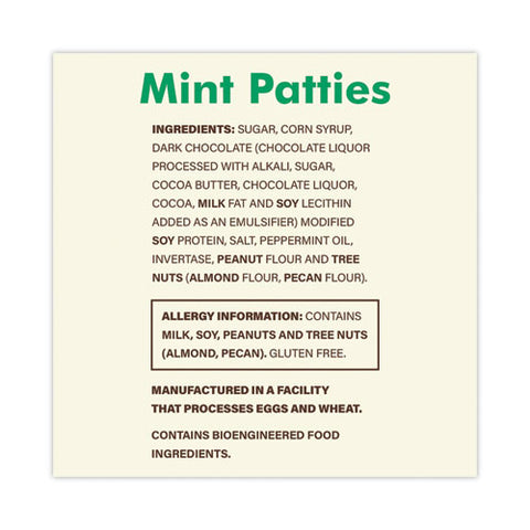 Mint Patties,175 Individually Wrapped, 3 Lb Bag