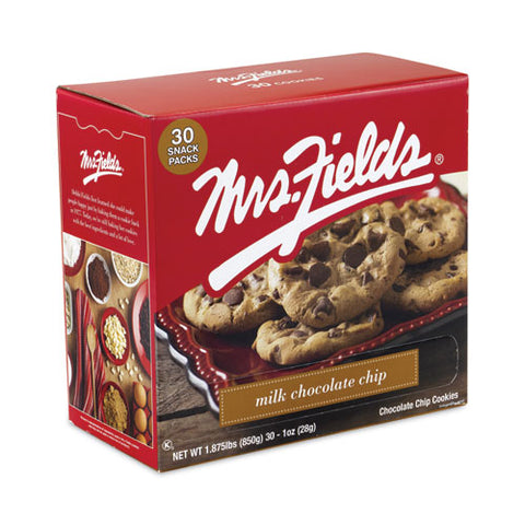 Milk Chocolate Chip Cookies, 1 Oz, Indidually Wrapped Pack, 30/carton