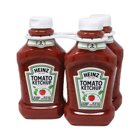 Tomato Ketchup Squeeze Bottle, 44 Oz Bottle, 3/pack