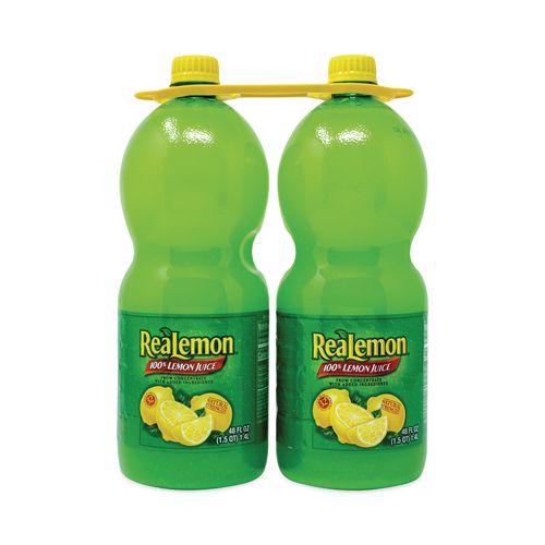 100% Lemon Juice From Concentrate, 48 Oz Bottle, 2/carton