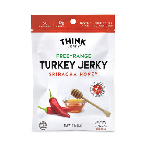 Sriracha Honey Turkey Jerky, 1 Oz Pouch, 12/pack