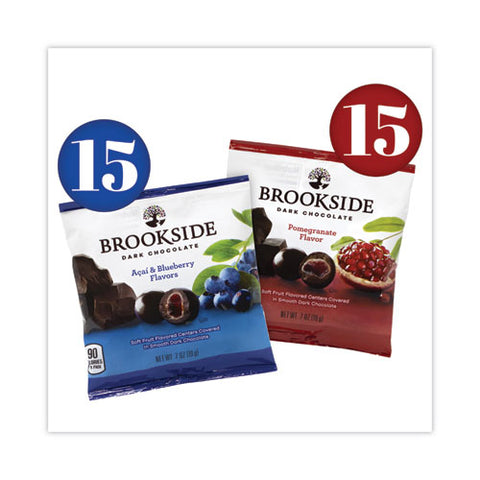 Dark Chocolate Fruit, Acai Blueberry And Pomegranate, 30 Pouches/carton