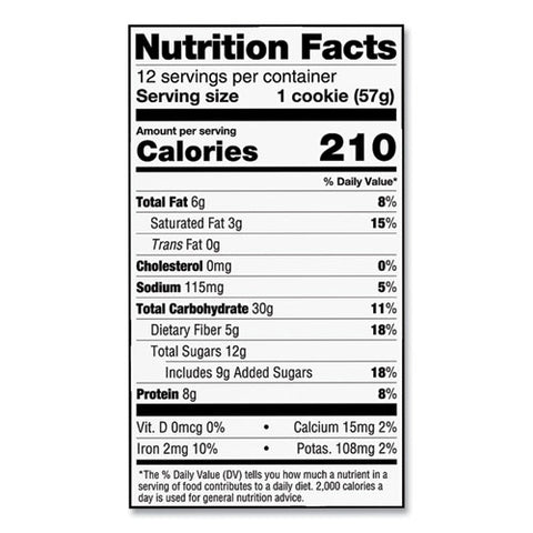 Chocolate Chip Cookie, 2 Oz Packet. 12/pack