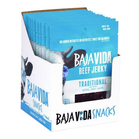 Beef Jerky Traditional Snack Pack, Original, 1 Oz Packet, 12/carton