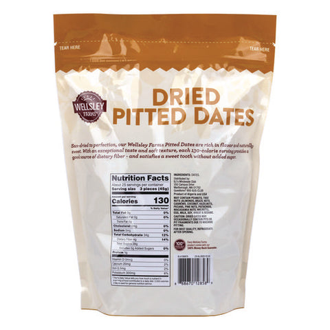 Dried Pitted Dates, 40 Oz Bag