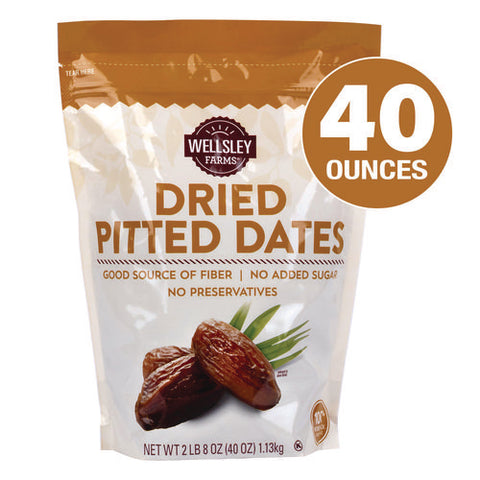 Dried Pitted Dates, 40 Oz Bag