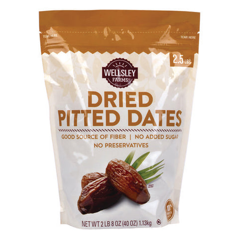 Dried Pitted Dates, 40 Oz Bag