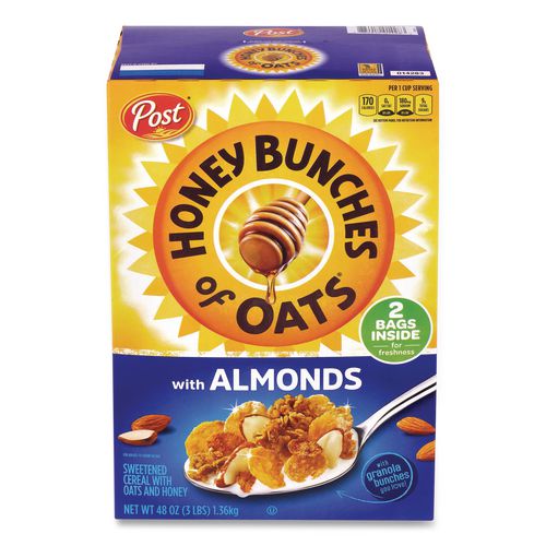 Honey Bunches Of Oats With Almonds, 2 Bags/box, 48 Oz Box