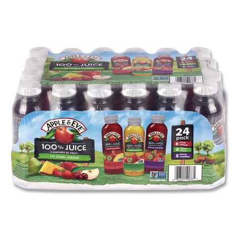 100% Fruit Juice Variety Pack, Assorted Flavors, 10 Oz Bottle, 24/carton