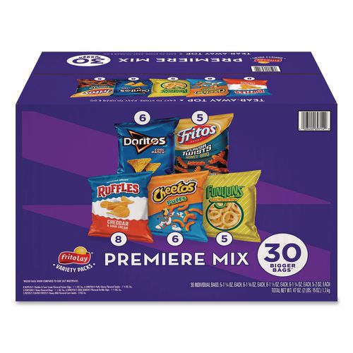 Premiere Mix Variety Pack, Assorted Flavors, Assorted Sizes, 30 Bags/carton
