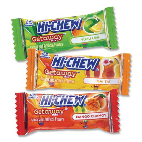 Stand Up Pouch Getaway Mix, Mango Chamoy/mai Tai/yuzu Lime, 11.65 Oz Pouch, 2/carton