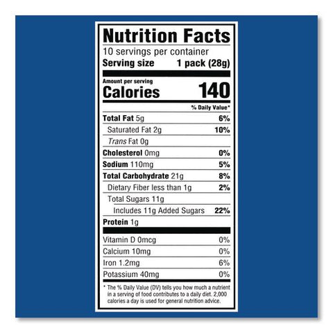 Mini Oreo's, Chocolate,1 Oz Bag, 10 Bags/box, 2 Boxes/carton