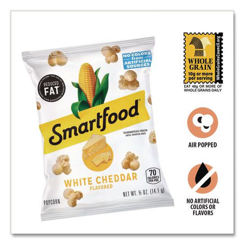 Reduced Fat White Cheddar Popcorn, 0.5 Oz Bag, 72/carton