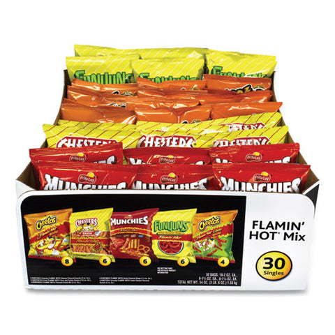 Flamin' Hot Mix Variety Pack, Assorted Flavors, Assorted Size Bag, 30 Bags/carton